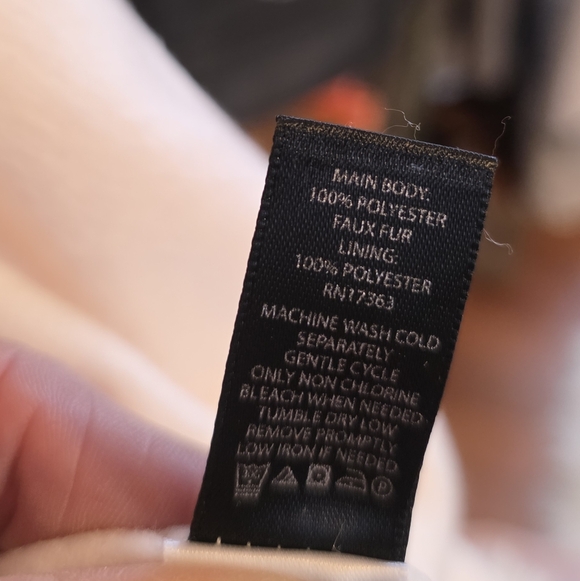 Kensie Cream Teddy Jacket L/XL - Picture 6 of 6